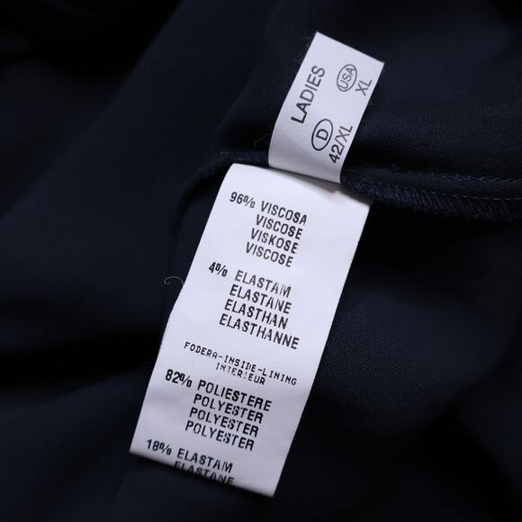 FABIANA FILIPPI Asymmetrical Short Sleeves Midi Dress Ash Blue Women's XL - Picture 9 of 10